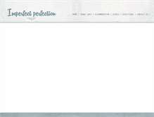 Tablet Screenshot of imperfectperfection.co.za